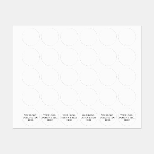 White Personalized – Your Logo & Text Here  Kids' Labels