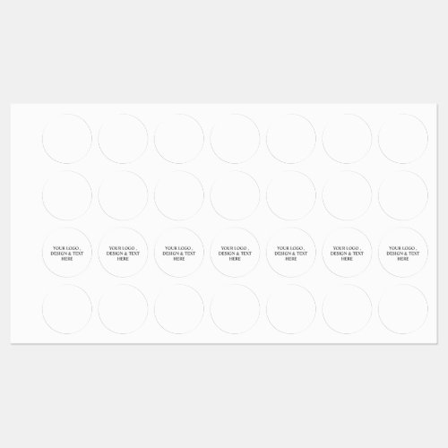 White Personalized – Your Logo & Text Here  Kids' Labels