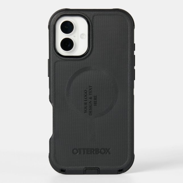 White Personalized – Your Logo & Text Here Otterbox iPhone Case (Back)