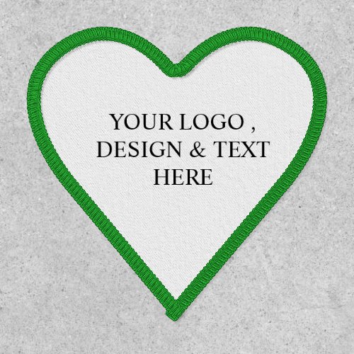 White Personalized – Your Logo & Text Here Patch