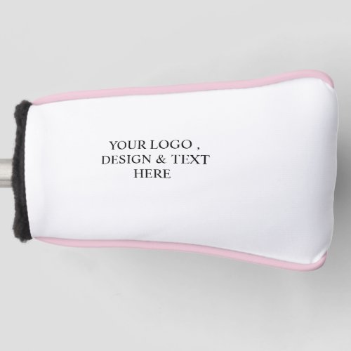 White Personalized – Your Logo & Text Here Patch Golf Head Cover