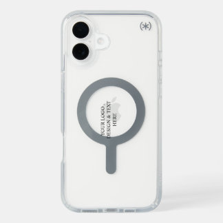 White Personalized – Your Logo & Text Here iPhone 16 Plus Case