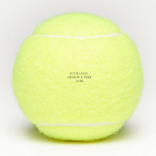 White Personalized – Your Logo & Text Here Tennis Balls