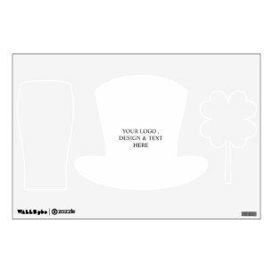 White Personalized – Your Logo & Text Here Wall Decal
