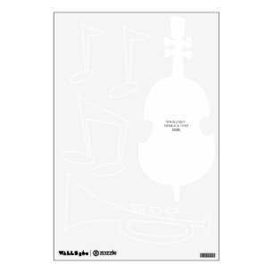 White Personalized – Your Logo & Text Here Wall Decal