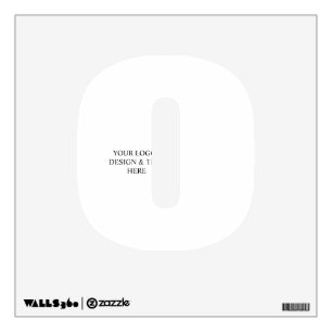 White Personalized – Your Logo & Text Here Wall Decal
