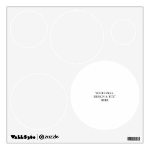 White Personalized – Your Logo & Text Here Wall Decal