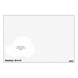 White Personalized – Your Logo & Text Here Wall Decal