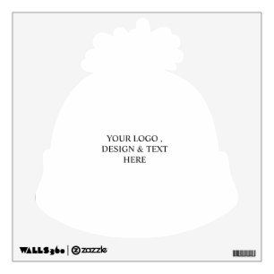 White Personalized – Your Logo & Text Here Wall Decal