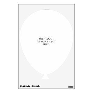 White Personalized – Your Logo & Text Here Wall Decal