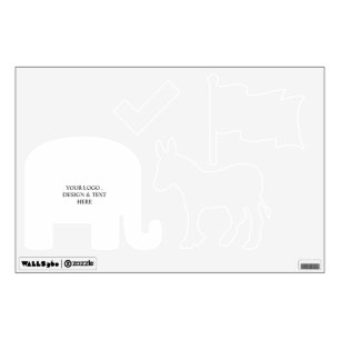 White Personalized – Your Logo & Text Here Wall Decal