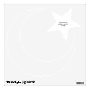 White Personalized – Your Logo & Text Here Wall Decal