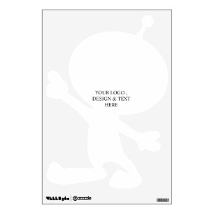 White Personalized – Your Logo & Text Here Wall Decal