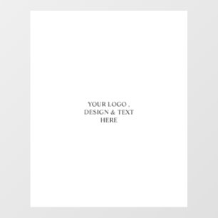 White Personalized – Your Logo & Text Here Wall Decal