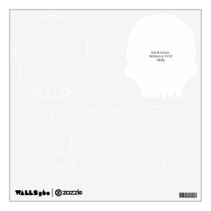 White Personalized – Your Logo & Text Here Wall Decal