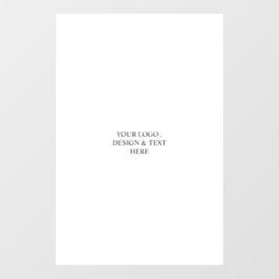 White Personalized – Your Logo & Text Here Wall Decal