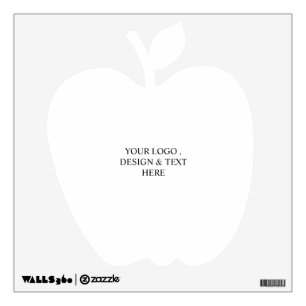 White Personalized – Your Logo & Text Here Wall Decal