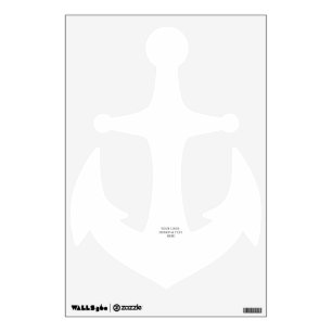 White Personalized – Your Logo & Text Here Wall Decal