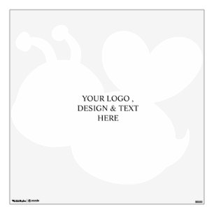 White Personalized – Your Logo & Text Here Wall Decal
