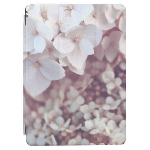 WHITE PETALED FLOWERS iPad AIR COVER