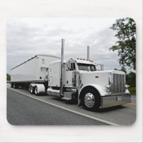 White Peterbilt 379 Mousepad