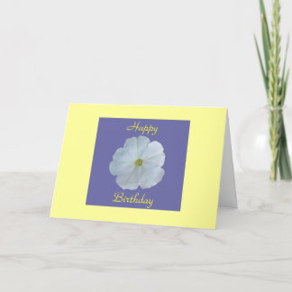 White Petunia Card