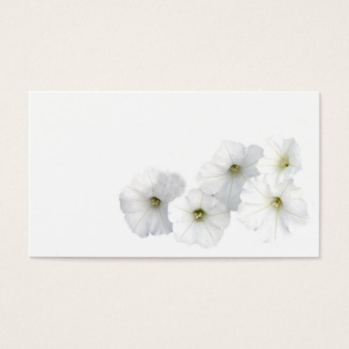 White Petunias Business Card