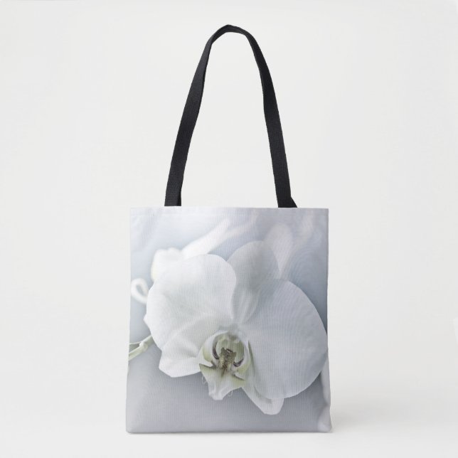 White Phaleonopsis Orchid Tote Bag (Front)