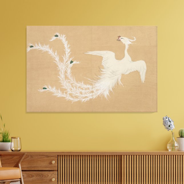 White Phoenix  Canvas Print (Insitu(LivingRoom))