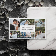 White Photo Collage Professional Photographer