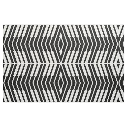 White Piano Keys Patterned Fabric