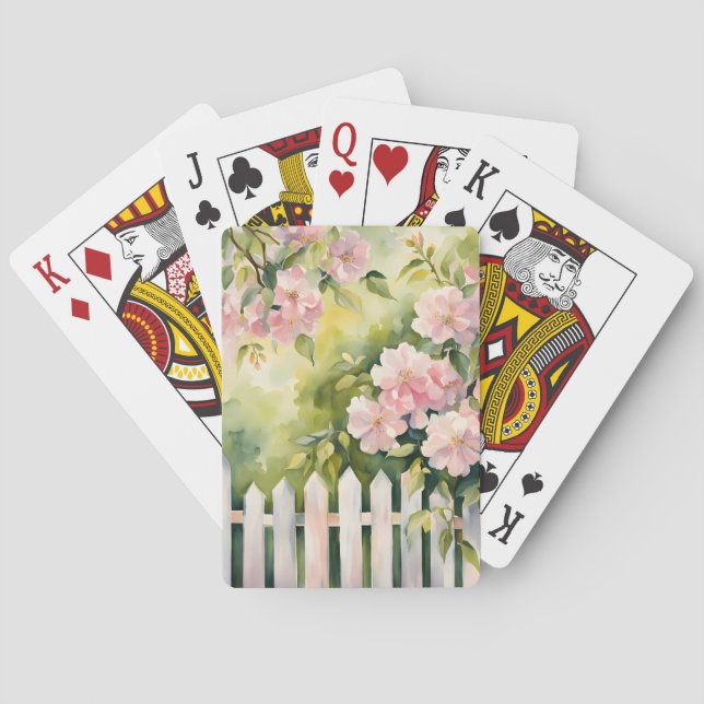 White Picket Fence Poker Cards (Back)