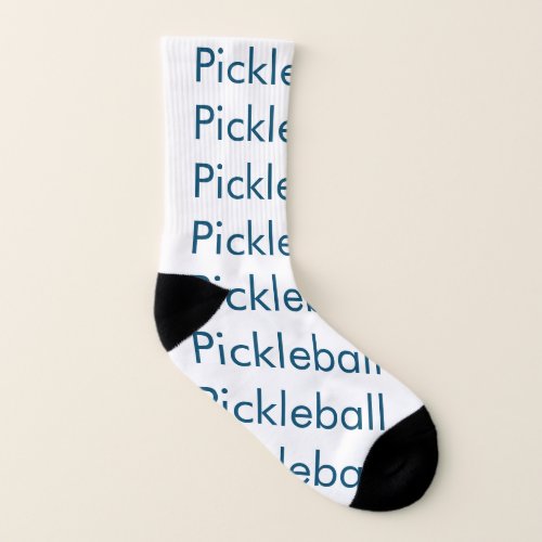 White Pickleball Crew Socks