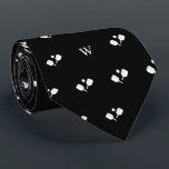 White Pickleball Paddles Monogram Initial Black Neck Tie<br><div class="desc">Serve up a style ace with our Two Red Pickleball Paddles Tie – a trendy and playful accessory crafted for pickleball enthusiasts, professional players, and coaches alike. This tie isn't just an accessory; it's a visual celebration of the fast-paced and dynamic world of pickleball. The meticulously crafted design features two...</div>