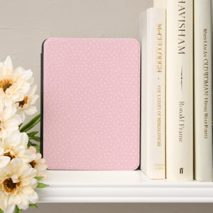 White Pin Dots On Blush Pink Kindle Cover