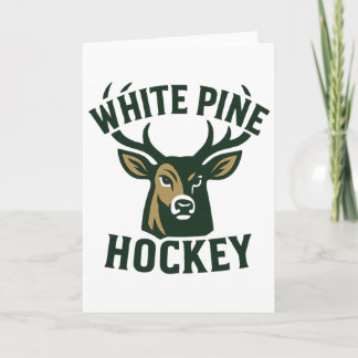 White Pine Hockey Bucks College Official Vintage D Card