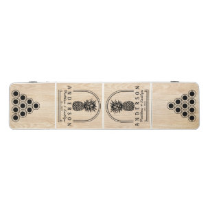 White Pine Pineapple Wedding Arch &Name Beer Pong Table