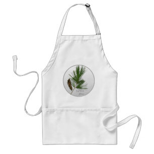 White Pine Tree Adult Apron