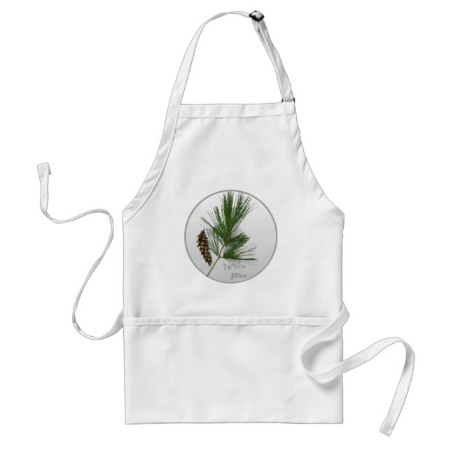 White Pine Tree Adult Apron (Front)