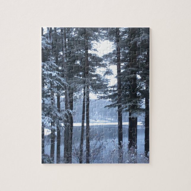 White Pines in Blue Light. Jigsaw Puzzle (Vertical)