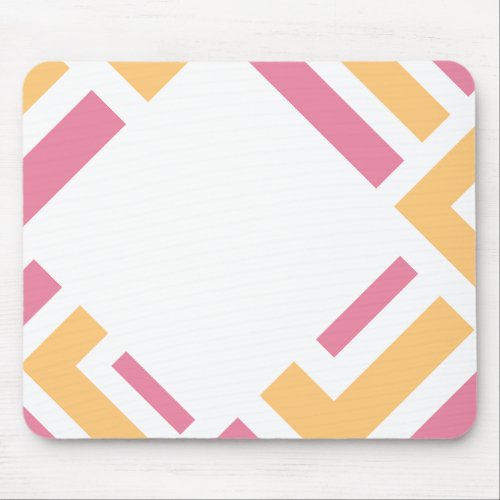 white pink and gold mouse pad
