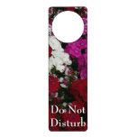 White, Pink and Red Dianthus Floral Door Hanger