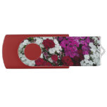 White, Pink and Red Dianthus Floral Flash Drive