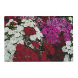 White, Pink and Red Dianthus Floral Placemat