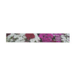 White, Pink and Red Dianthus Floral Wrap Around Label