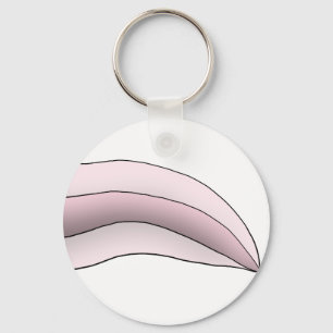 White/Pink Axolotl Tail Keychain