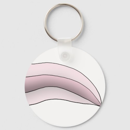 WhitePink Axolotl Tail Keychain