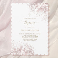 white pink baby's breath flowers Baptism