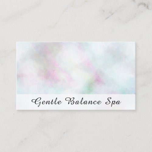  White Pink Blue Pastel Holistic Life Coach Business Card