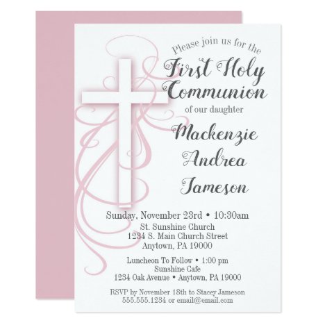 First Holy Communion Invitations - Nifty Printables